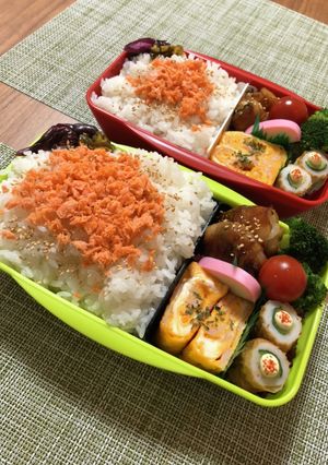 お弁当diary・鮭フレーク弁当-レシピのメイン写真