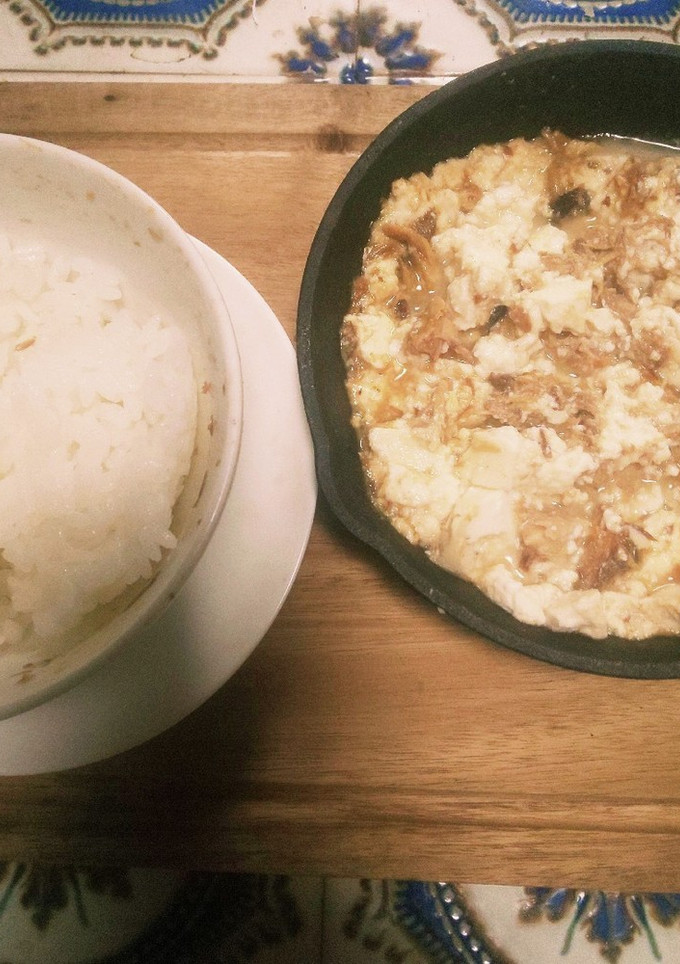 お豆腐とサバ味噌の簡単炒め-レシピのメイン写真