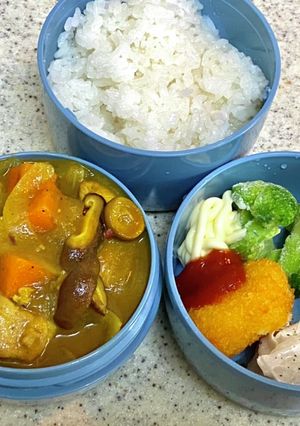 ルー使わないチキンカレータロの弁当125-レシピのメイン写真