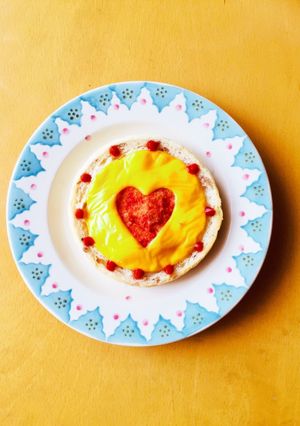 イングリッシュマフィンでデコトースト-レシピのメイン写真