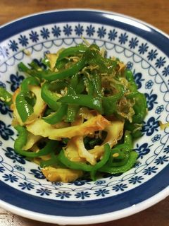 ピーマンとちくわとちりめんのきんぴら-レシピのメイン写真