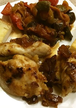 甘夏ピールで。チキンソテー-レシピのメイン写真