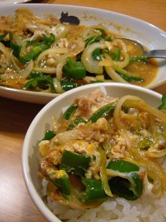 ピーマンの卵とじ丼-レシピのメイン写真