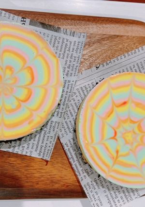 レインボー☆レアチーズケーキ-レシピのメイン写真