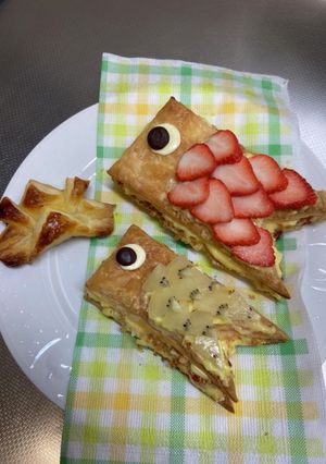 こいのぼりのミルフィーユ-レシピのメイン写真