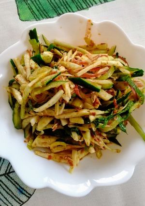 ナス・薬味・鰹節の浅漬け－思い出のレシピ-レシピのメイン写真