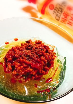 【坦々麺】黒酢坦々ところてん【ヘルシー】-レシピのメイン写真