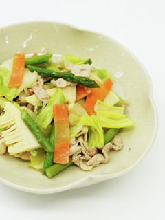 豚と春野菜の塩だれ炒め(減塩)-レシピのメイン写真