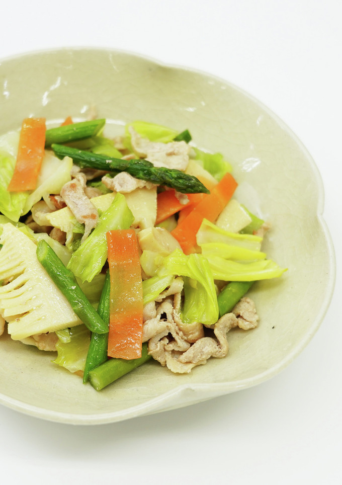 豚と春野菜の塩だれ炒め（減塩）-レシピのメイン写真