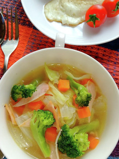 春キャベツたっぷり♬野菜とハムのスープ♪-レシピのメイン写真