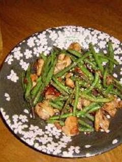 鶏といんげんのにんにく炒め-レシピのメイン写真