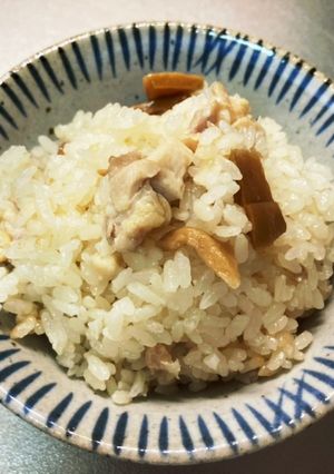 鶏肉とメンマの簡単炊き込みご飯-レシピのメイン写真