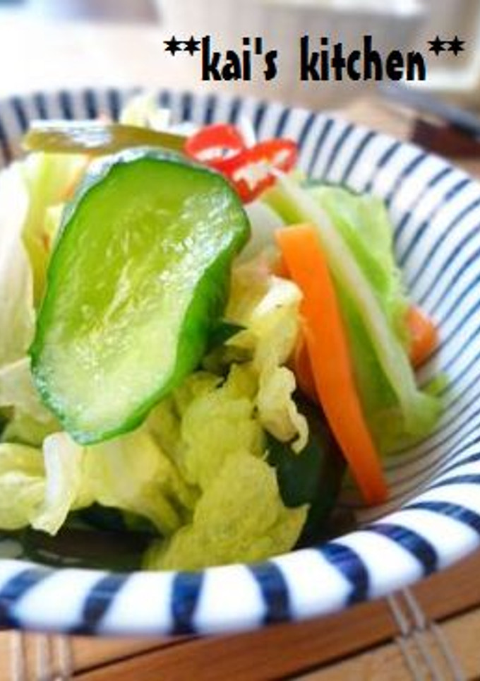 サラダ感覚で～簡単！いろいろ野菜のお漬物-レシピのメイン写真