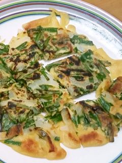 新玉ねぎとニラでチヂミ☆簡単で美味しい-レシピのメイン写真