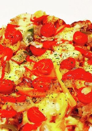 ぺろりと食べちゃうポテトのピザ-レシピのメイン写真