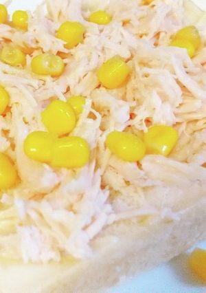 超ズボラなサラダチキントースト♪-レシピのメイン写真