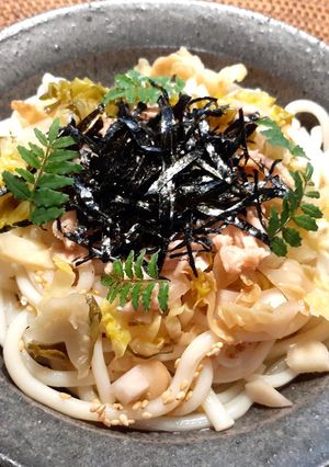 ザワークラウトアレンジツナの冷やしうどん-レシピのメイン写真