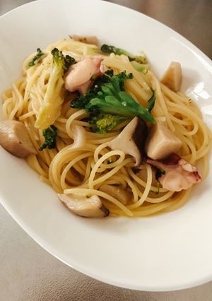 アヒージョの後の〆パスタ-レシピのメイン写真