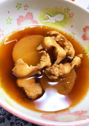 ぼんじりで作る鶏大根-レシピのメイン写真