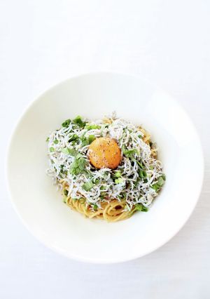 簡単に！ごま油香る【しらす混ぜ麺】-レシピのメイン写真