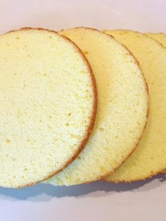 スポンジケーキの切り方、スライスの仕方-レシピのメイン写真