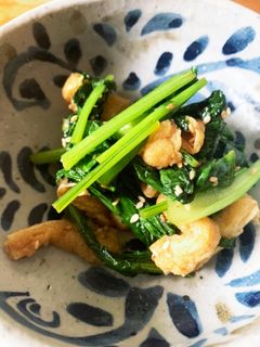 かぶの葉と油揚げの炒め煮-レシピのメイン写真