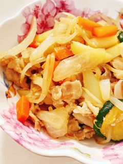 超簡単♡塩麹でほっこり♡豚野菜炒め-レシピのメイン写真
