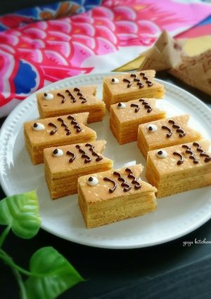 こどもの日に☆鯉のぼりバームクーヘン。-レシピのメイン写真