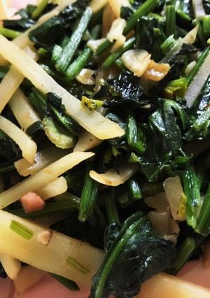 ほうれん草とじゃがいものかんたんソテー-レシピのメイン写真