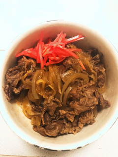 簡単に牛丼-レシピのメイン写真