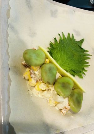 そら豆とちくわとコーンの春巻き-レシピのメイン写真