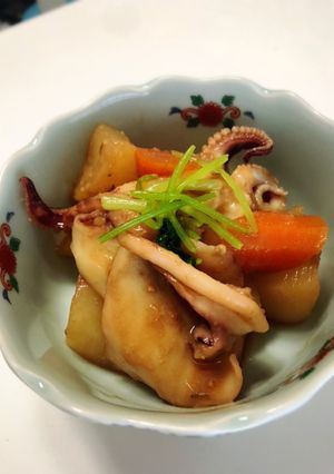 甘辛味噌味♡イカ大根♡-レシピのメイン写真