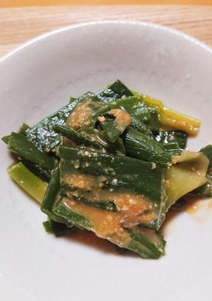 玉ねぎの葉のぬた-レシピのメイン写真