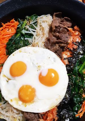 鍋焼きビビンバ-レシピのメイン写真