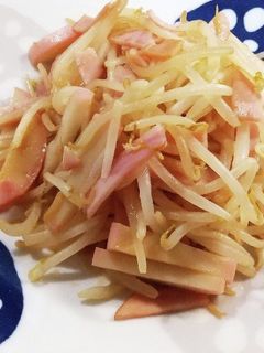 もやし・かまぼこ・ハム♡バター醤油炒め-レシピのメイン写真