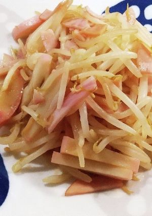 もやし・かまぼこ・ハム♡バター醤油炒め-レシピのメイン写真