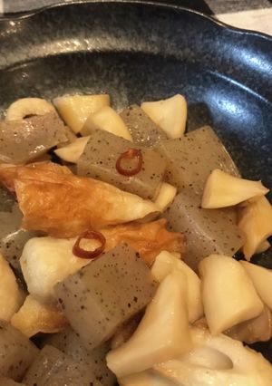 こんにゃくと竹輪　エリンギの簡単炒め煮-レシピのメイン写真