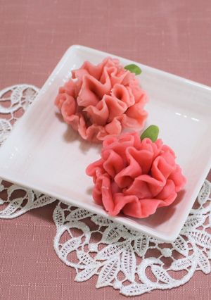 母の日に♪ねりきりのカーネーション-レシピのメイン写真