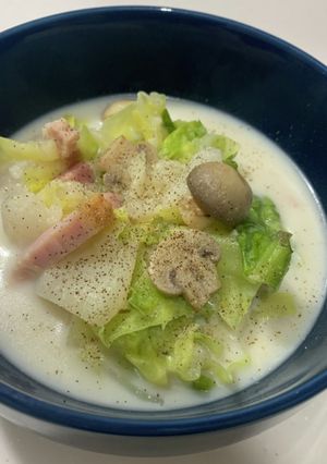 春キャベツとかぶのミルク煮-レシピのメイン写真