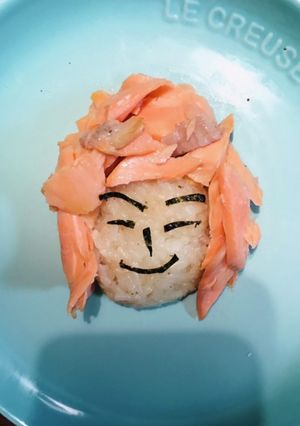 キャラ弁*鮭で*鮭野チャラ男-レシピのメイン写真