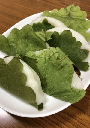 レンジで柏餅-レシピのメイン写真