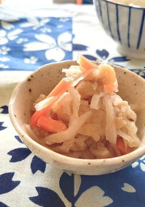 レンジで簡単！あっという間の切干大根煮-レシピのメイン写真