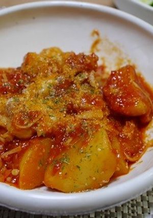 鶏肉とじゃがいものトマト煮-レシピのメイン写真