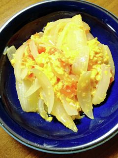 トマトと玉ねぎの卵炒め-レシピのメイン写真