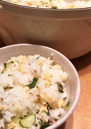 すし酢で☆胡瓜とレンチン玉子の混ぜごはん-レシピのメイン写真