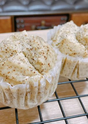 米粉の蒸しパン/紅茶の葉-レシピのメイン写真