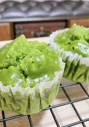 米粉の蒸しパン/宇治抹茶-レシピのメイン写真