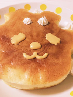 キャラクター型★厚焼きホットケーキ♪-レシピのメイン写真