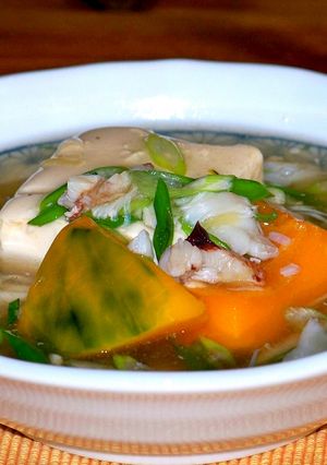 豆腐とかぼちゃの蟹あんかけ-レシピのメイン写真