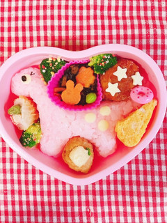 首長恐竜弁当 女の子 キャラ弁 デコ弁-レシピのメイン写真